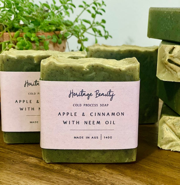 Apple Cinnamon with Neem Oil Soap