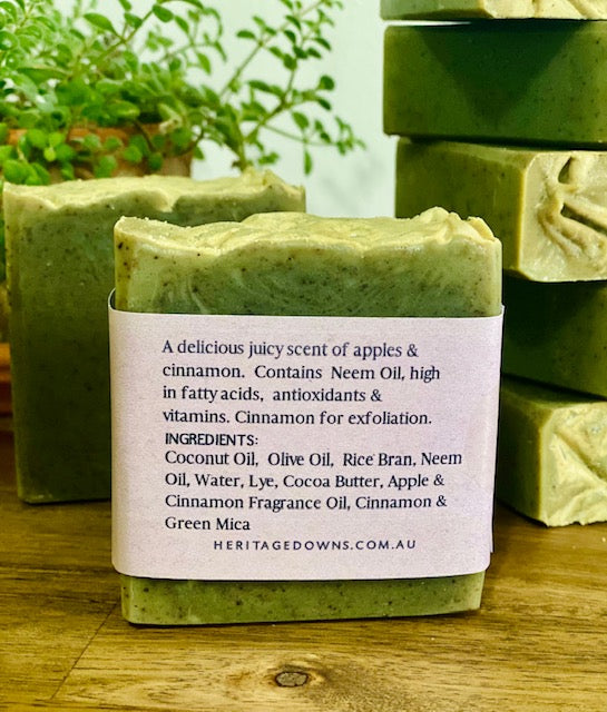 Apple Cinnamon with Neem Oil Soap