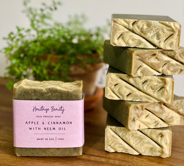 Apple Cinnamon with Neem Oil Soap