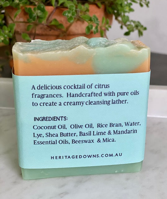 Basil, Lime & Mandarin Soap