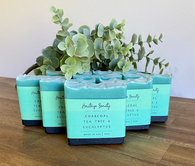 Charcoal + Tea Tree & Eucalyptus Soap