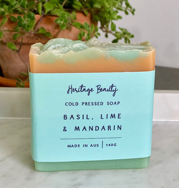 Basil, Lime & Mandarin Soap