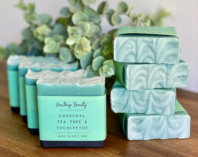 Charcoal + Tea Tree & Eucalyptus Soap