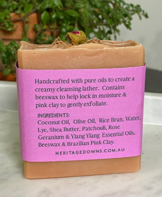 Rose Geranium, Patchouli & Ylang Ylang Soap